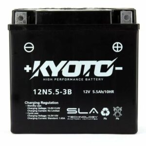 Batterie KYOTO 12N5.5-3B 12V 5,5Ah 44A +D DD 135 X 60 X 130 PACK
