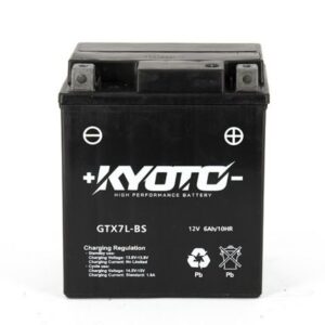 Batterie KYOTO YTX7L-BS AGM 12V 6Ah 85A +D 114 X 71 X 131 PACK