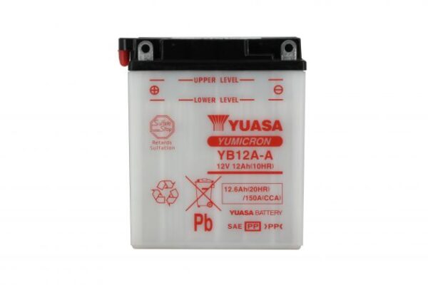 Batterie YUASA YB12A-A 12V 12Ah 165A +G DG 134 X 80 X 160