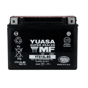 Batterie YUASA YTX15L-BS AGM 12V 13Ah +D 175 X 87 X 145 PACK
