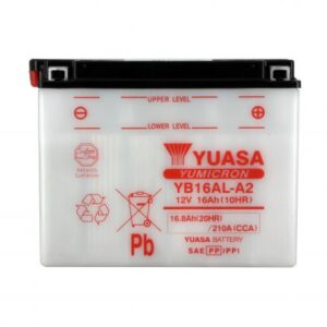 Batterie YUASA YB16AL-A2 12V 16Ah 175A +D DG  207 X 71.5 X 164
