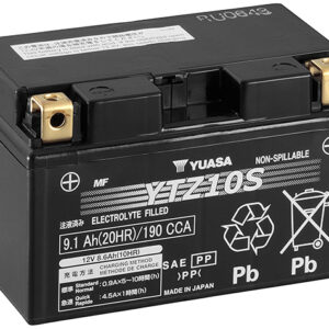 Batterie YUASA YTZ10S  AGM 12V 9.1Ah 190A+G SLA 150 X 87 X 93 PRETE