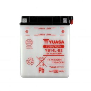 Batterie YUASA YB14L-B2 12V 14Ah 190A +D DD 134 X 89 X 166 SECHE