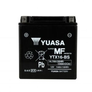 Batterie YUASA YTX16-BS AGM 12V 14Ah 220A +G 150 X 87 X 161 PACK