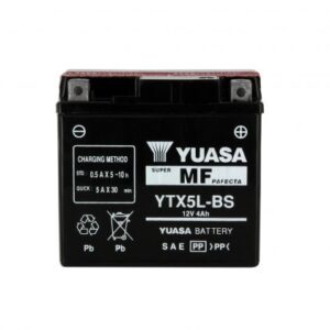 Batterie YUASA YTX5L-BS AGM 12V 4Ah 60A +D 114 X 71 X 106 PACK