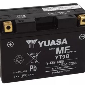 Batterie YUASA YT9B AGM 12V 8Ah +G SLA 150 X 70 X 105 PRETE