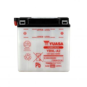Batterie YUASA YB9L-A2 12V 9Ah 130A +D DG 137 X 76 X 140 SECHE