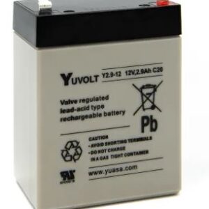 Batterie YUVOLT 12V 3,2Ah +G  FR plomb étanche   (10)