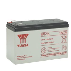 Batterie YUASA 12V 7Ah  NP7-12L +G Cosses Faston 6.3 151 X 65 X 97.5