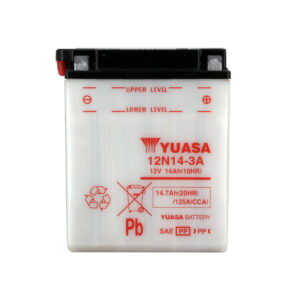 Batterie YUASA 12N14-3A 12V 14Ah 128A +D DG 134 X 89 X 166 SECHE