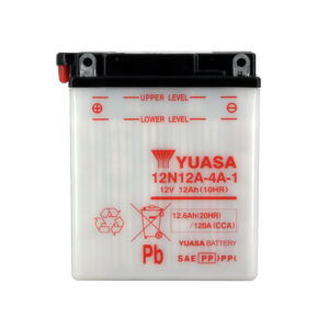 Batterie YUASA 12N12A-4A-1 12V 12Ah 113A +G  DG  134 X 80 X 160 SECHE