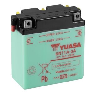 Batterie YUASA 6N11A-3A 6V 11Ah +D DG 122 X 62 X 131 SECHE