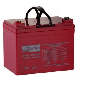 Batterie ZENITH ZGL120048 AGM 12V 35Ah M6 +G 193.5 X 130 X 166.5