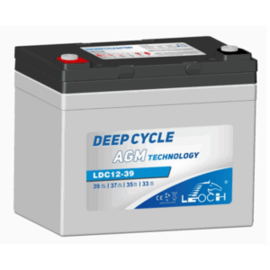 Batterie LEOCH LDC12-39 AGM 12V 39Ah +G 195 X 130 X 167