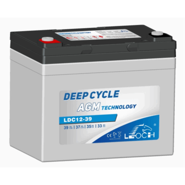Batterie LEOCH LDC12-39 AGM 12V 39Ah +G 195 X 130 X 167