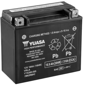 Batterie YUASA YTX14H-BS AGM 12V 12Ah 240A+G-SLA 150 X 87 X 145 PRETE