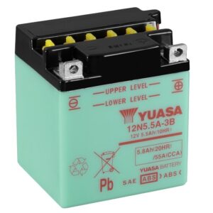 Batterie YUASA 12N5.5-3B 12V 5,5Ah 44A +D DD 135 X 60 X 130 PACK