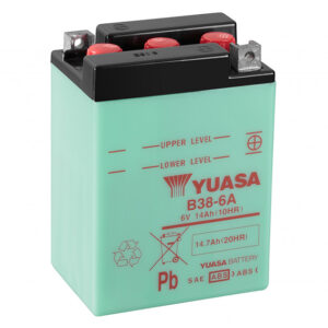 Batterie YUASA B38-6A  6V 13Ah +D DD 119 X 83 X 161 SECHE