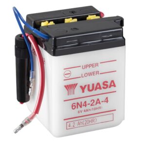 Batterie Yuasa 6N4-2A-4 6V 4Ah 25A +/- 71 X 71 X 96 SECHE