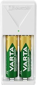 Chargeur mini 15H VARTA accus 2xAAA/AA sur prise 220v