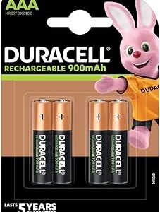 Blister 4 piles rechargeables DURACELL ultra NIMH 800mAh AAA