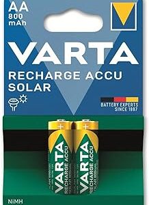 Blister 2 piles rechargeables solaire VARTA 800mAh AA