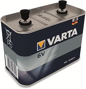 1 Pile alcaline VARTA 6v 33Ah 4R25-2 métal à vis