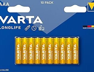 Blister 16 piles + 4 alcalines VARTA Longlife AAA LR03