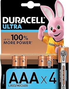 Blister 10+4 piles alcalines DURACELL Ultra Power AAA