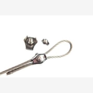 Serre câble plat câble D5mm simple inox 316
