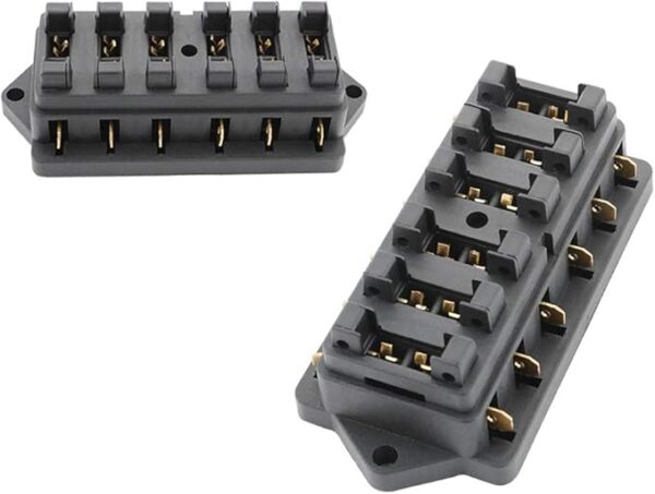 Boite à 6 fusibles languette 30A à connections rapide
