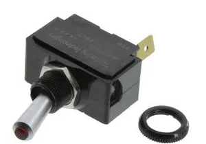 Inter CARLING 12v 20A MOM-OFF-MOM 2P 1led R noir