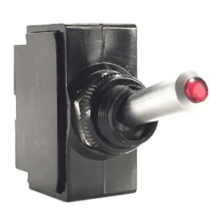 Inter CARLING 24v 15A OFF-MOM 1P 1led R noir