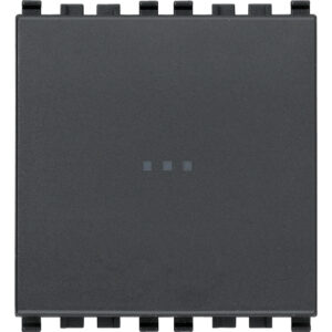 Poussoir double VIMAR eikon 10A 1P NO + 1P NO gris