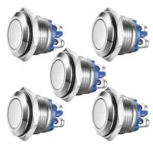 Poussoir tête haute P16mm inox IP67