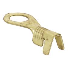 Sachet de 100 cosses mâle + trou 5,2mm 45° laiton