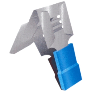 Sachet 100 cosses clips mixtes 6.3mm bleue (1.5 à 2.5mm2)