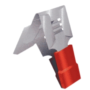 Sachet 100 cosses clips mixtes 6.3mm rouge (0.25 à 1.5mm2)