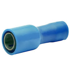 Cosse thermo cylindrique femelle Ø5 bleue (1.5 à 2.5mm2)