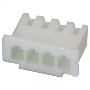 Connecteur boîtier femelle 4 voies blanc