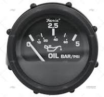 Indicateur pression huile SAN GIORGIO 12v 5bar noir/noir
