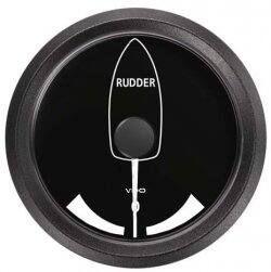 Indicateur angle de barre UFLEX 12v Ø52mm noir