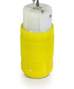 Fiche femelle MARINCO 63A 230V 2P+T plastique jaune