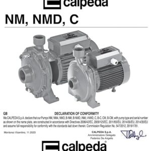 Déflecteur CALPEDA pour pompe BNM25/12BE