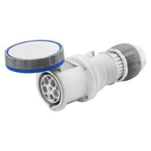 Prolongateur GEWISS 63A 230v 2P+T caoutchouc avec capot vissé