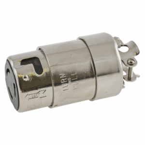 Prolongateur femelle HUBBELL 50A 125/250V 2P+T inox