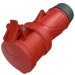Prolongateur MENNEKES 16A 400v 3P+T plastique rouge