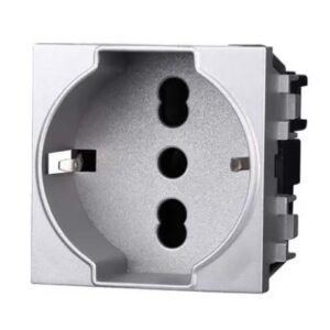Prise BTICINO 2P+T 10/16A 250v Europe living gris