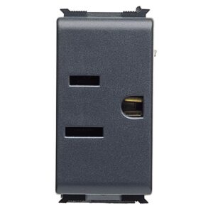 Prise GEWISS 2P+T 15A 230v euro/usa playbus gris