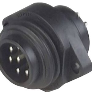 Embase mâle HIRSCHMANN 7 plots noire